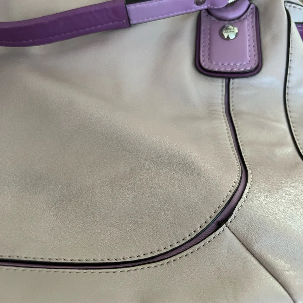 COACH F22510 Kristin Spectator Leather Round Satchel